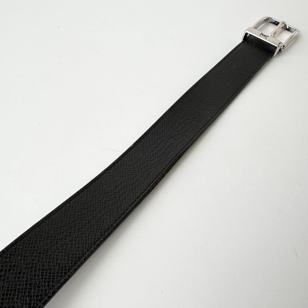 【美品】ルイヴィトン ベルト サンチュール　ポンヌフ LV タイガ　ブラック