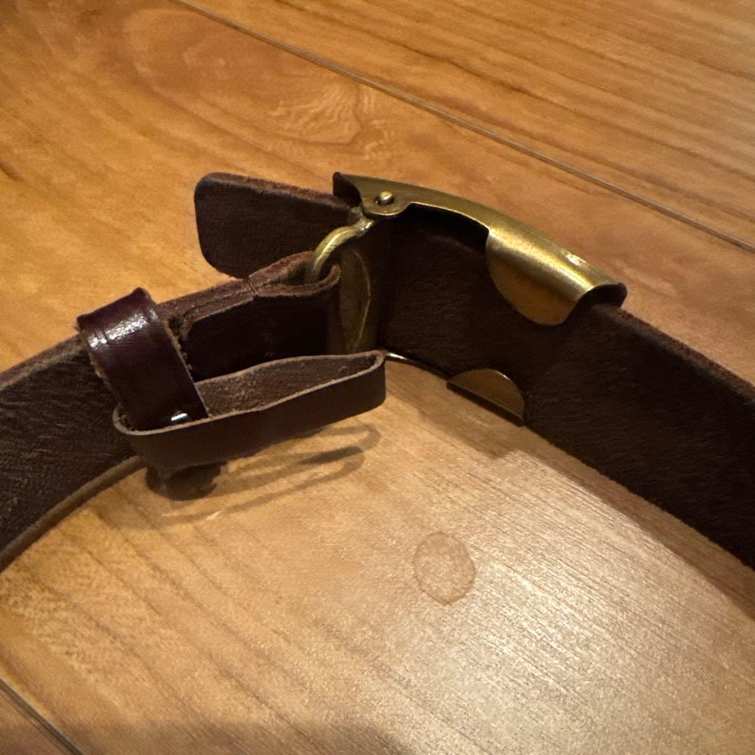 COMME des GARCONS ブラウンレザーベルト