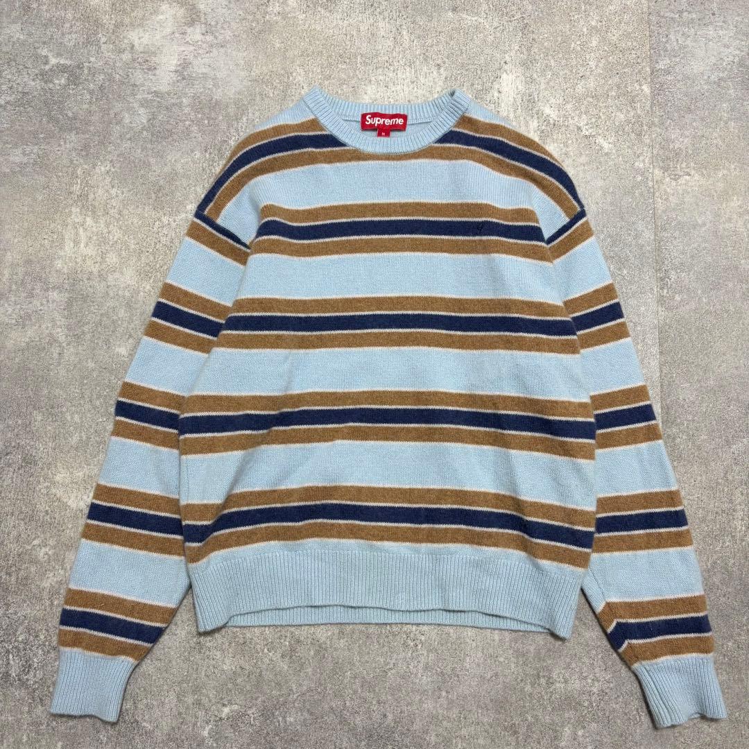 トップス 24AW Supreme Cashmere Sweater BlueStripe
