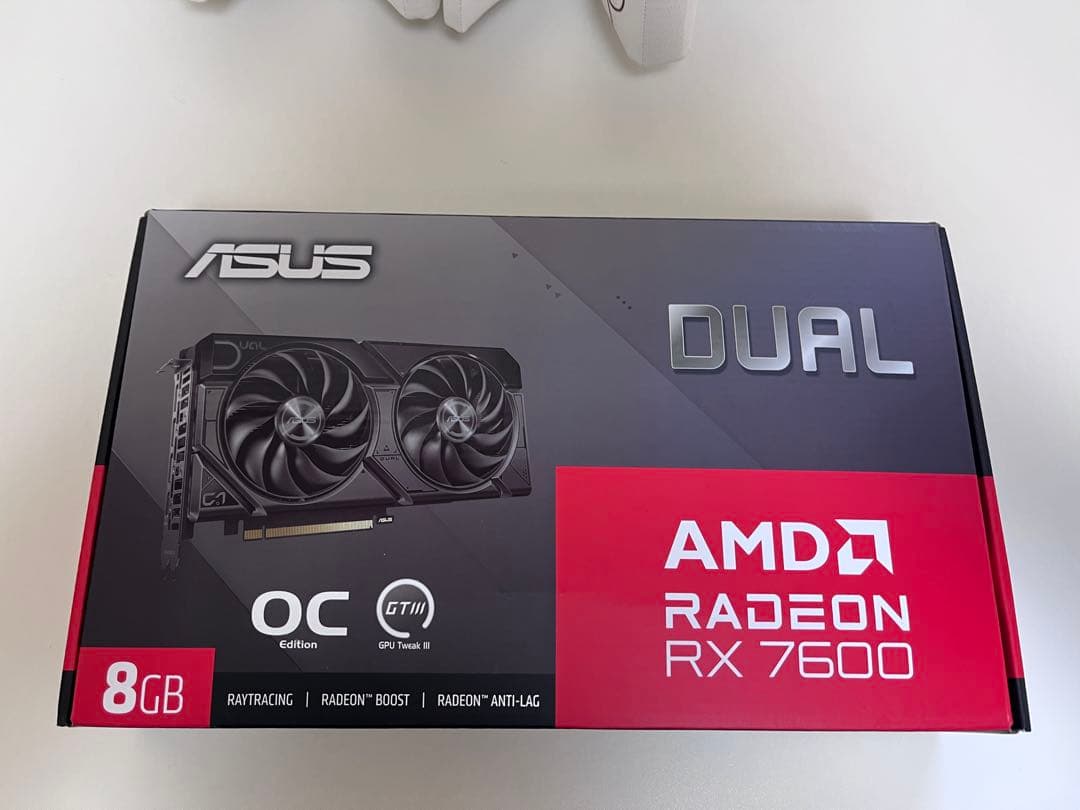 グラフィックボード・グラボ・ビデオカード ASUS Dual Radeon RX 7600 8GB