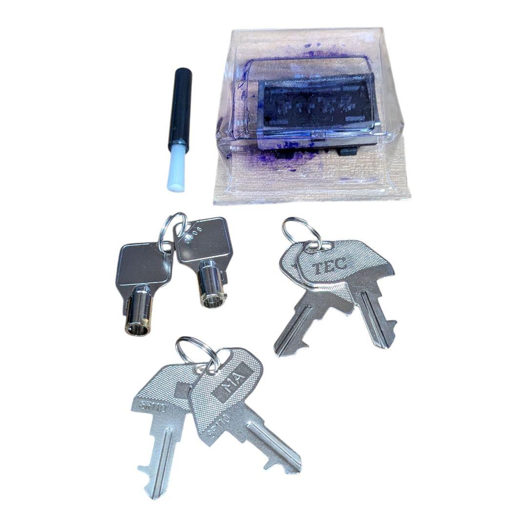 美品 TEC MA-301 レジ 白 通電確認