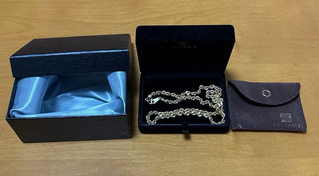 18金 K18 ロープチェーンネックレス