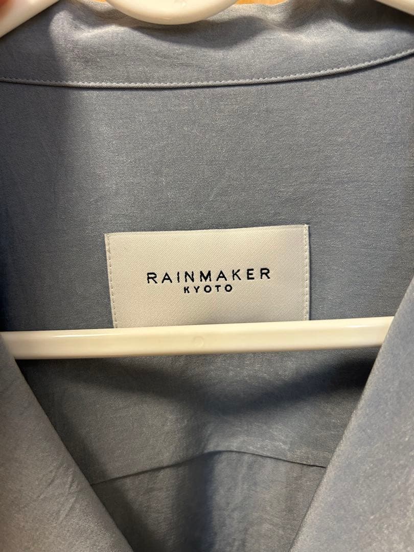 RAINMAKER KYOTO ライトブルー　オープンカラーシャツ　サイズ4
