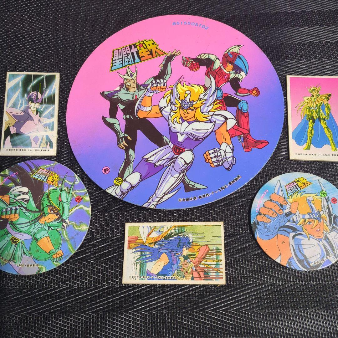 超希少　聖闘士星矢　メンコセット　写真の物全て