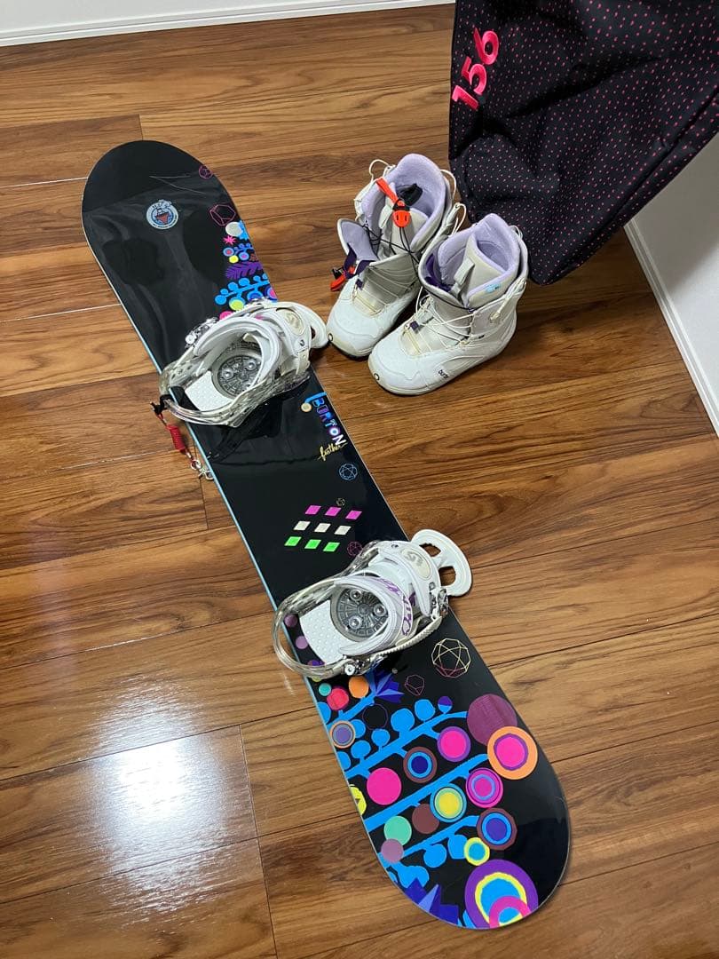 Burton スノーボード4点セット＋ワックスセット【レディース】