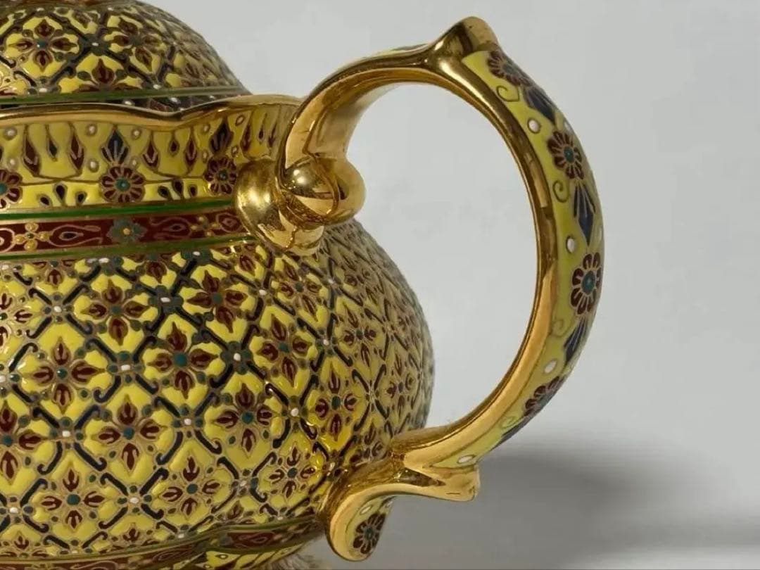 タイ ベンジャロン焼き ティーポット