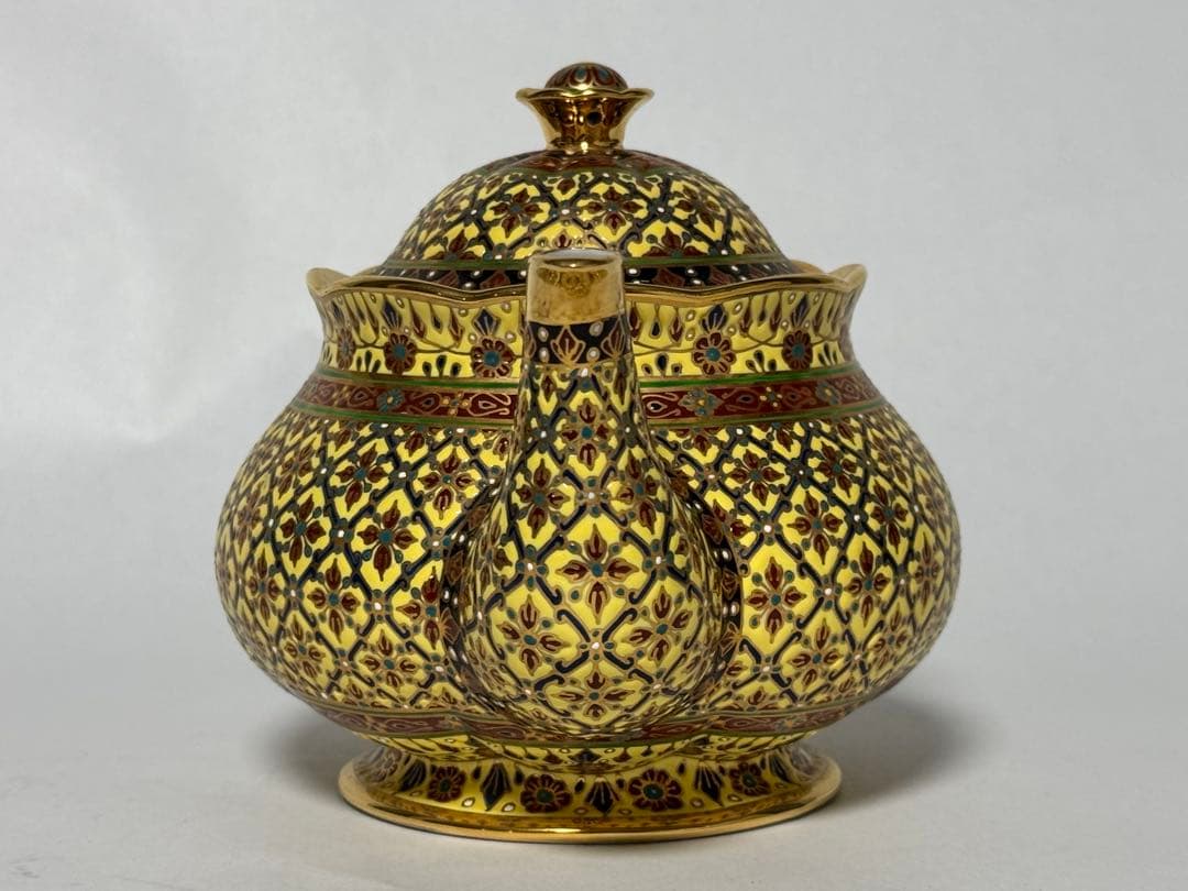 タイ ベンジャロン焼き ティーポット