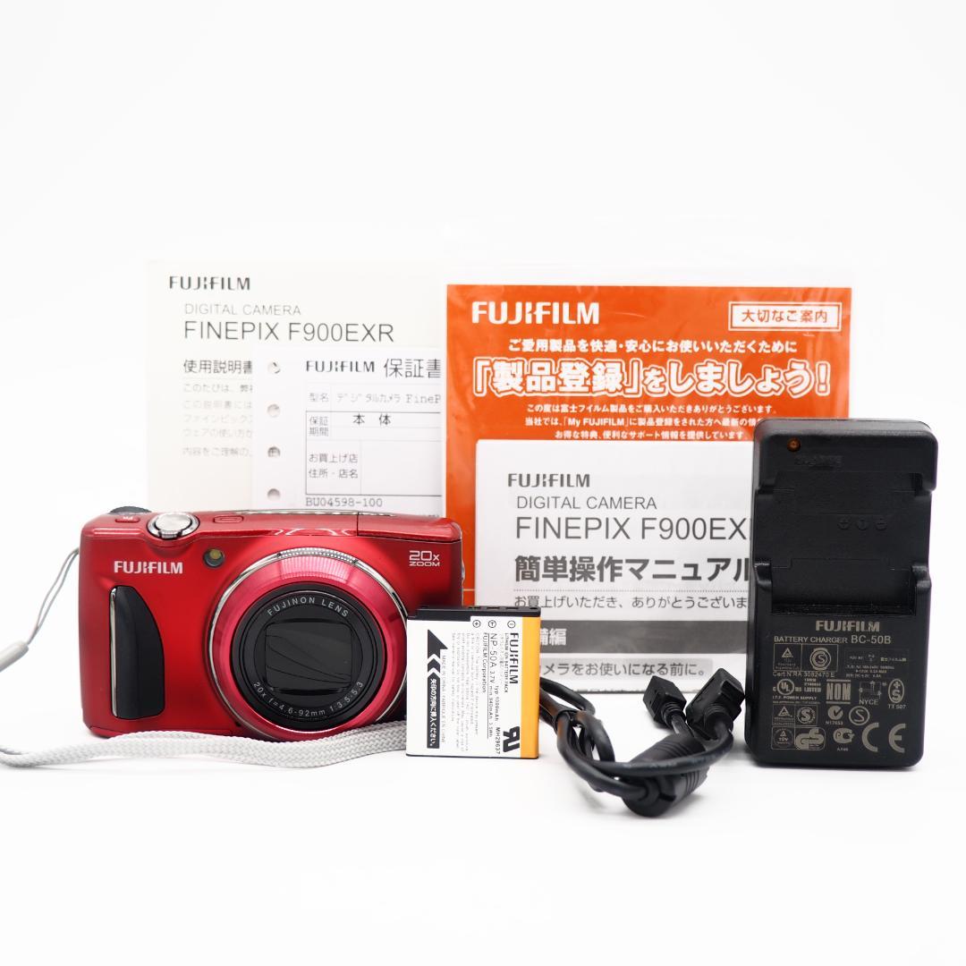 FUJIFILM FinePix F900EXR レッド デジタルカメラ