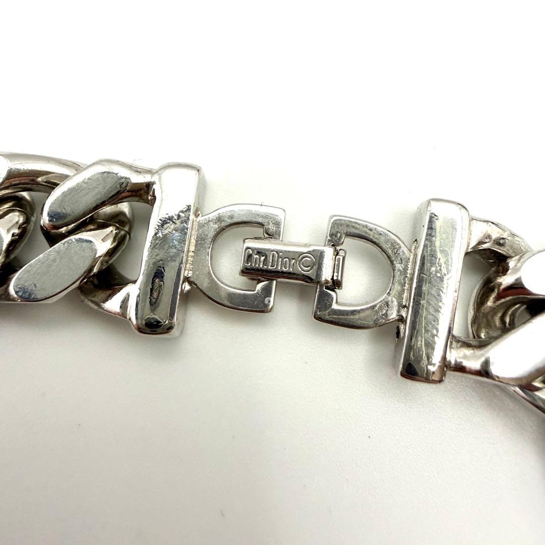美品✨ディオール 喜平 チェーンリンク ブレスレット ビィンテージ シルバー