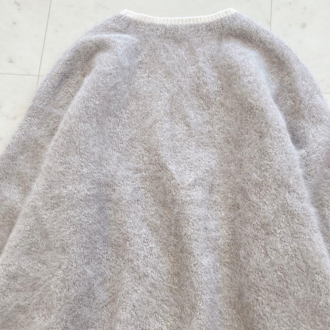 美品　ユナイテッドアローズ　フォックス カシミヤ クルーネックニット