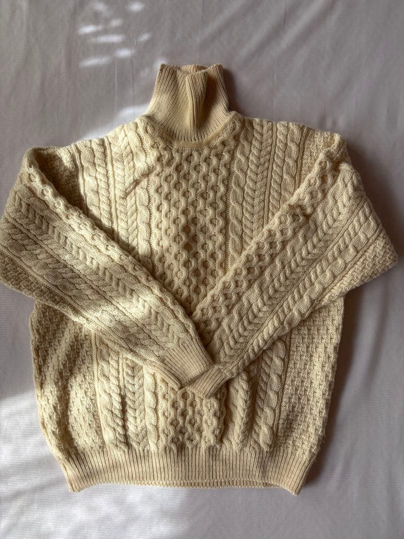 Carraig Donn 90s タートルネック セーター アイボリー