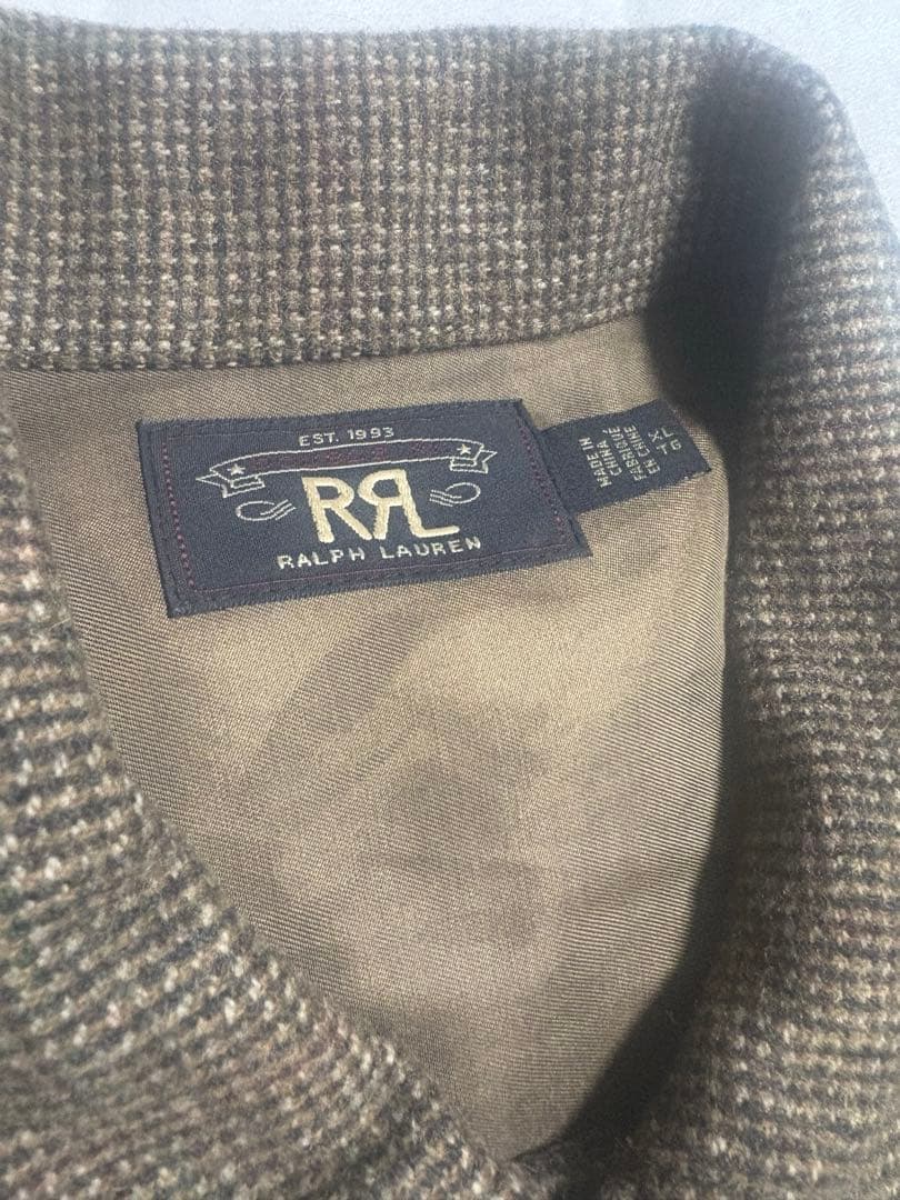 DOUBLE RL ウールツイードジャケット XL