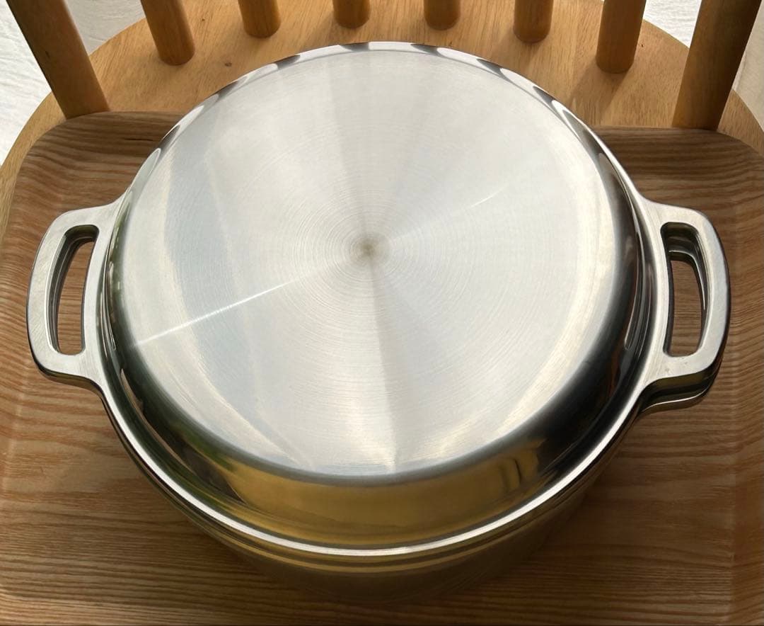 未使用　無水鍋　24cm　広島アルミニウム工業　IH非対応