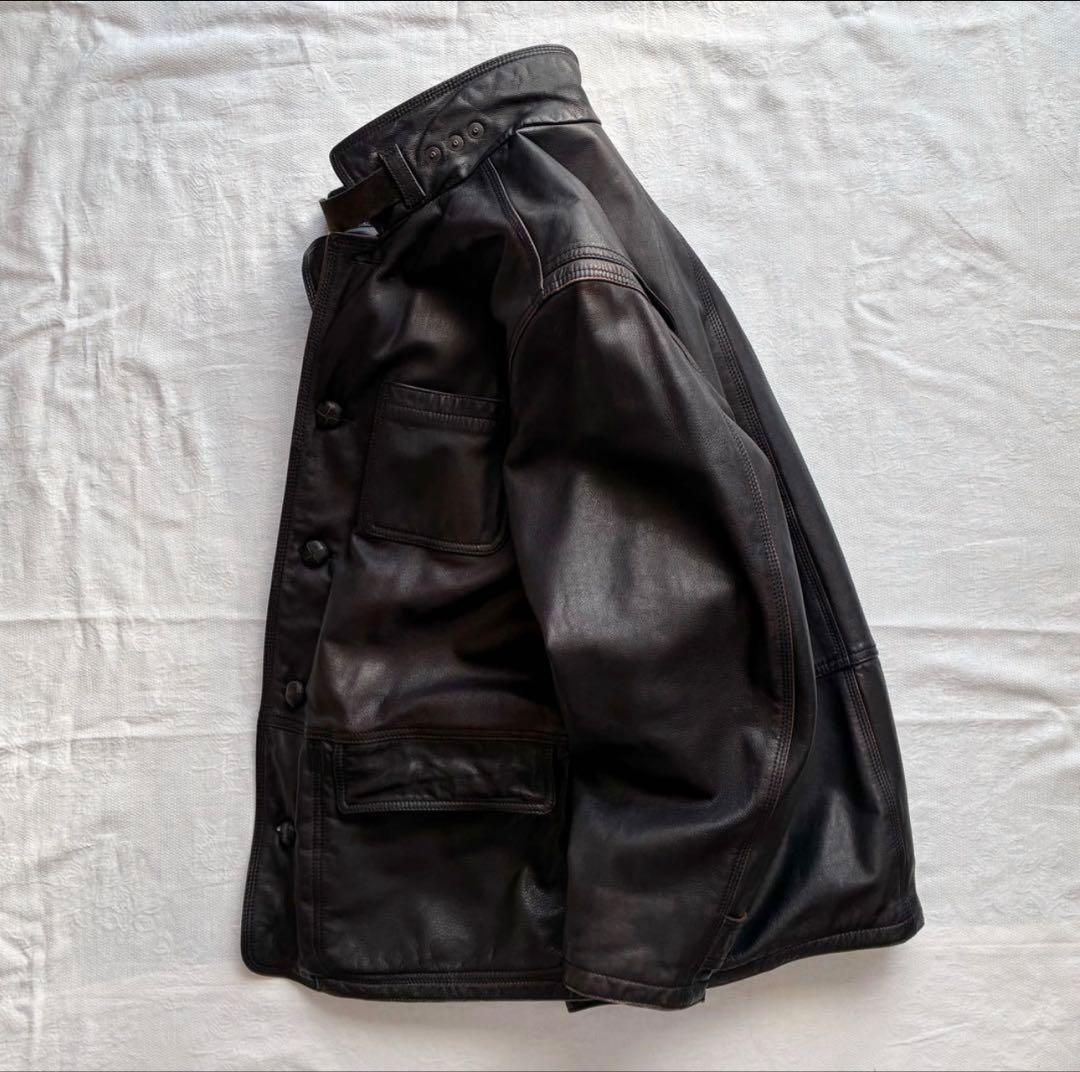 ジャケット・アウター archive 80s giorgio armani leather coat