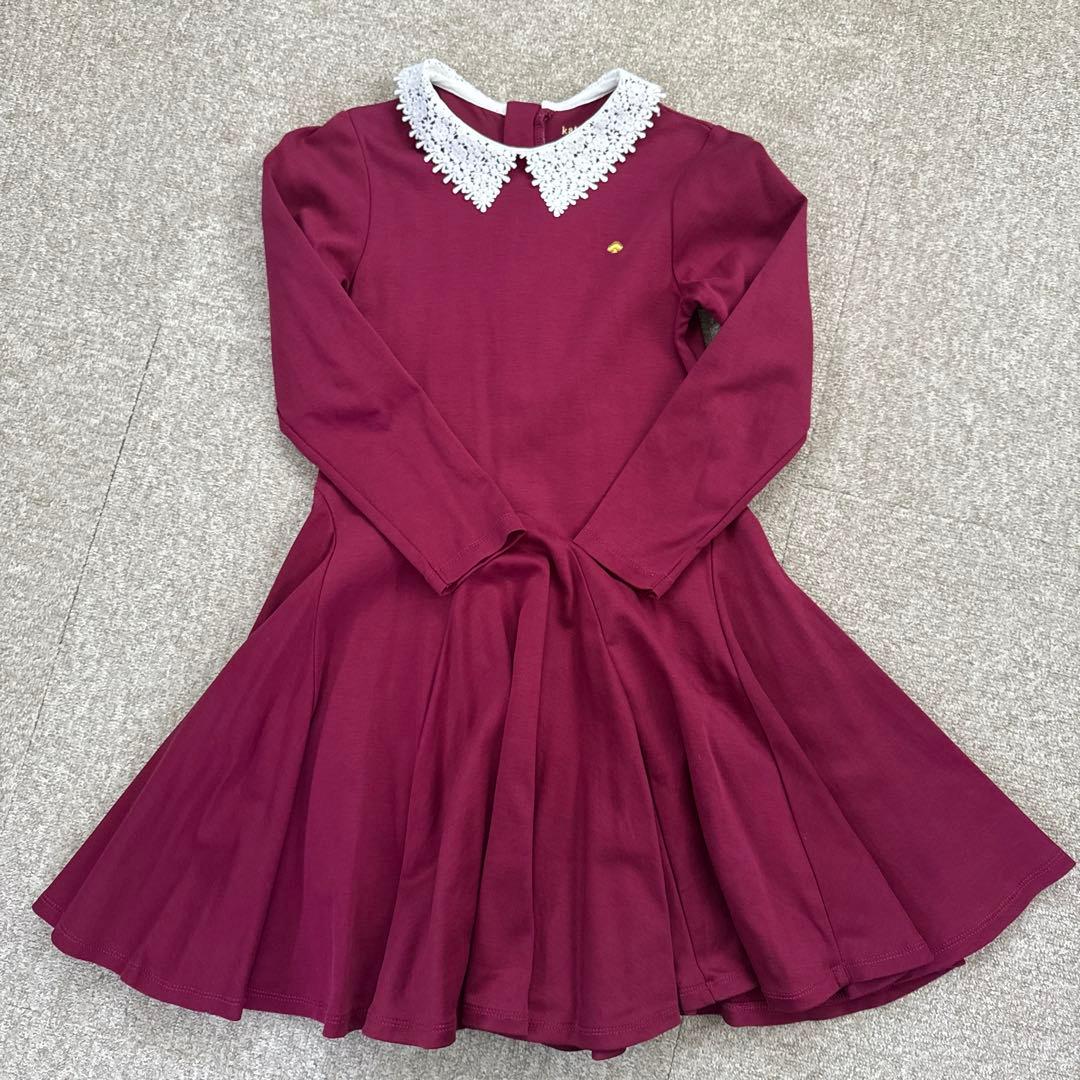 ☆美品☆kate spade ワインレッド ワンピース 130