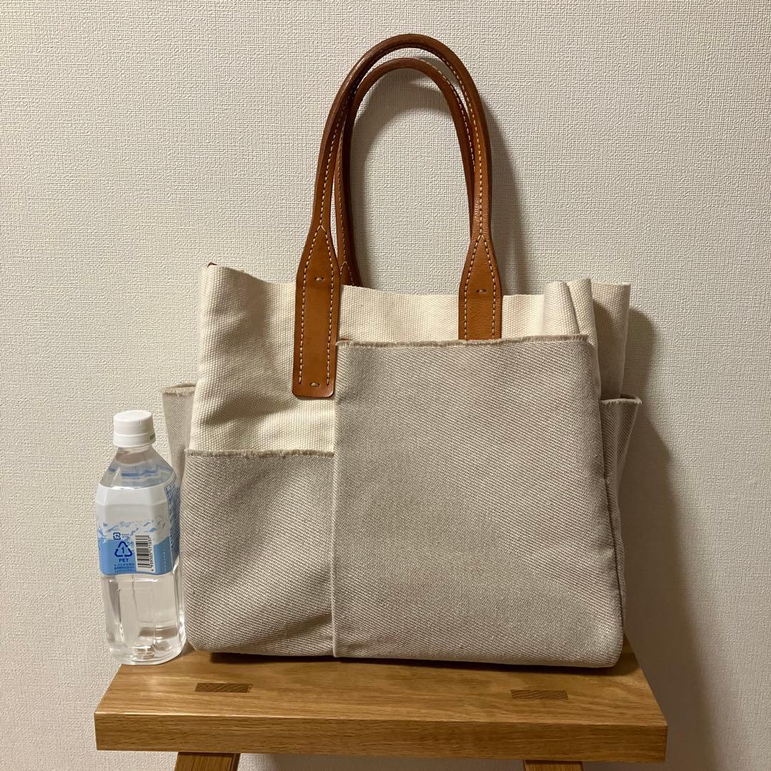 dan gentlen コウ　キャンバス レザートート