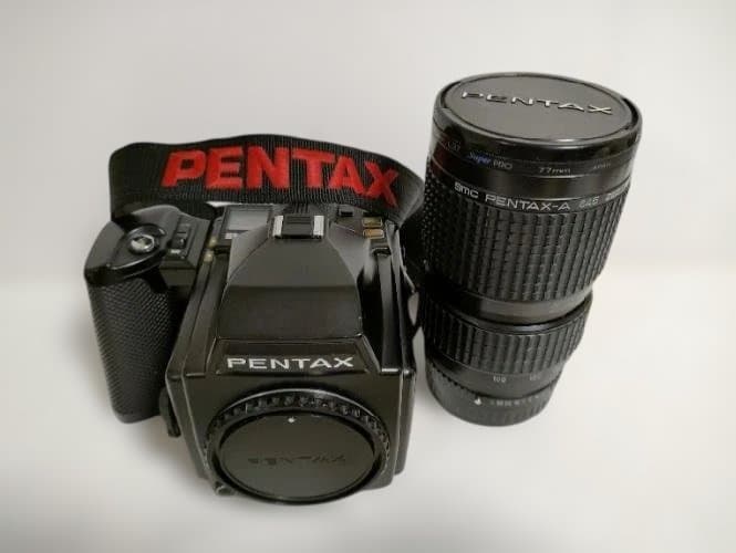 フィルムカメラ PENTAX 645+SMC-A645 ZOOM 80~160mm F4.5