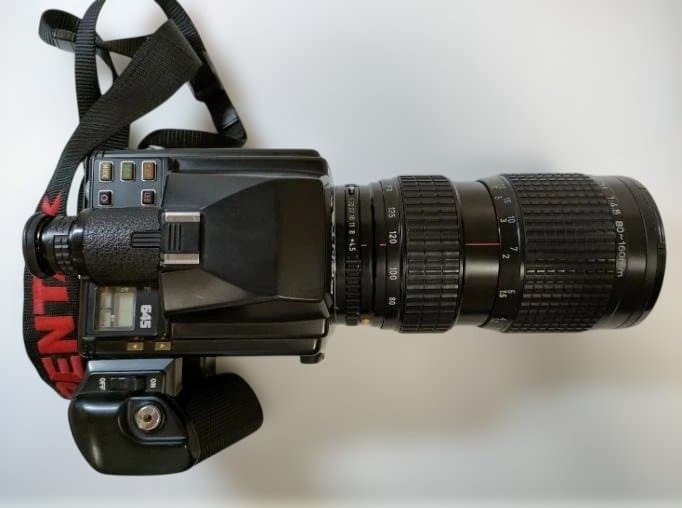 フィルムカメラ PENTAX 645+SMC-A645 ZOOM 80~160mm F4.5