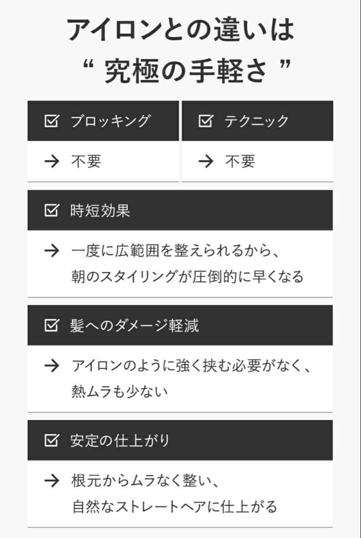 【新品/未使用】Lupilina(R) ヒートブラシ ヘアアイロン ブラック