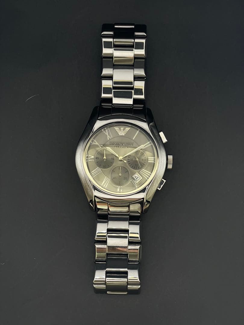 【美品】 EMPORIOARMANI アルマーニ　セラミック　グレー