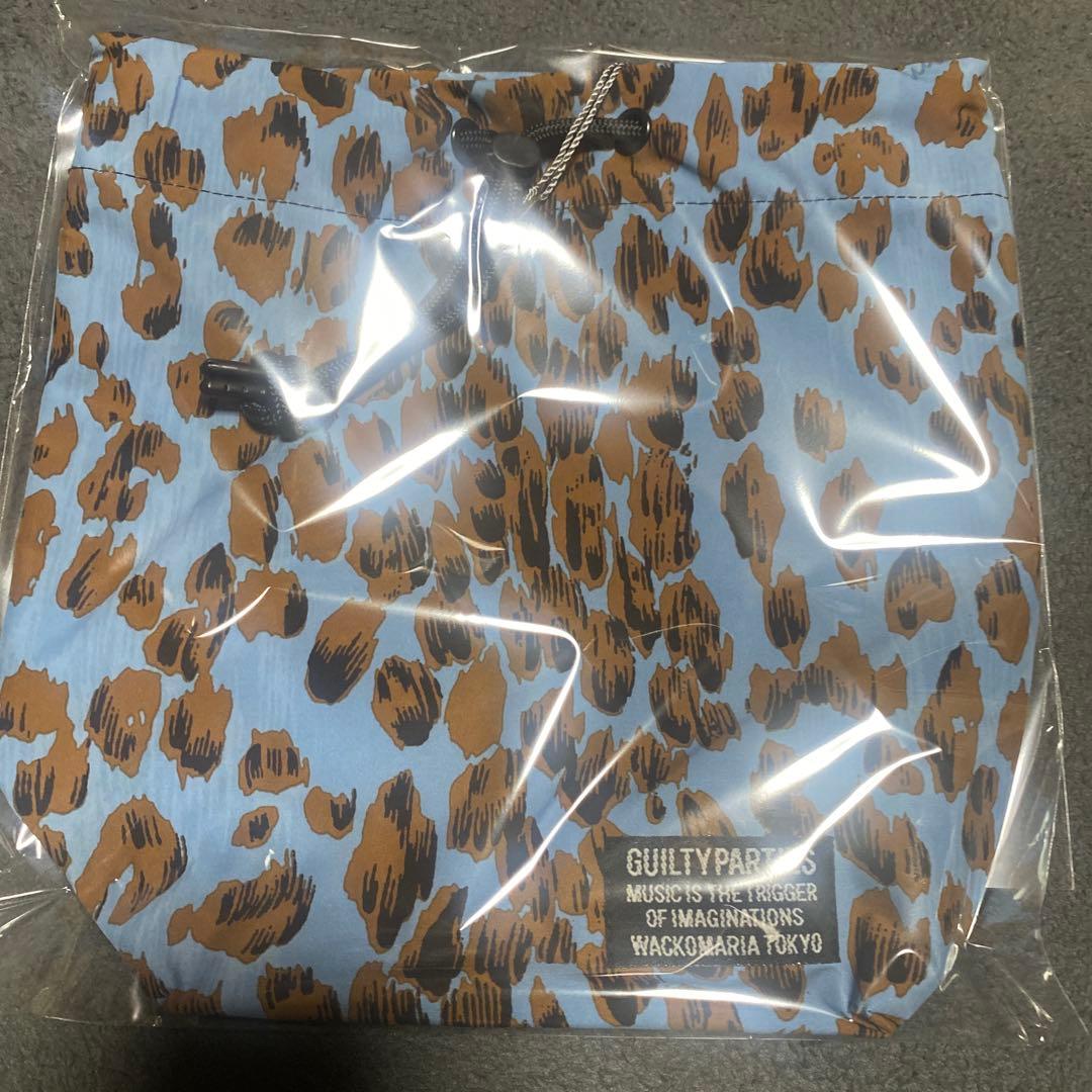 WACKO MARIA LEOPARD DRAWSTRING BAG キムタク
