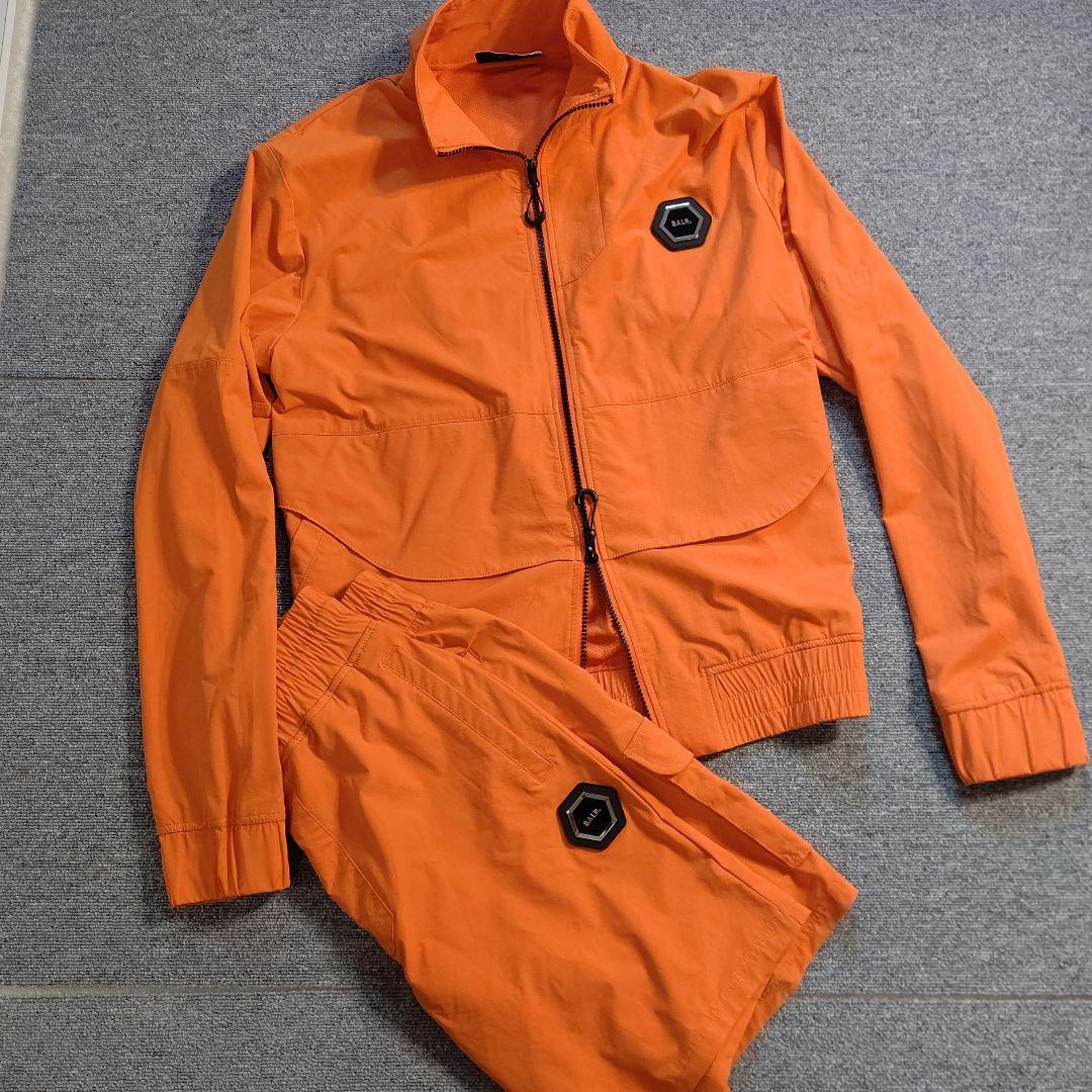 BALR. オレンジ ナイロントラックジャケット　セットアップ　美品