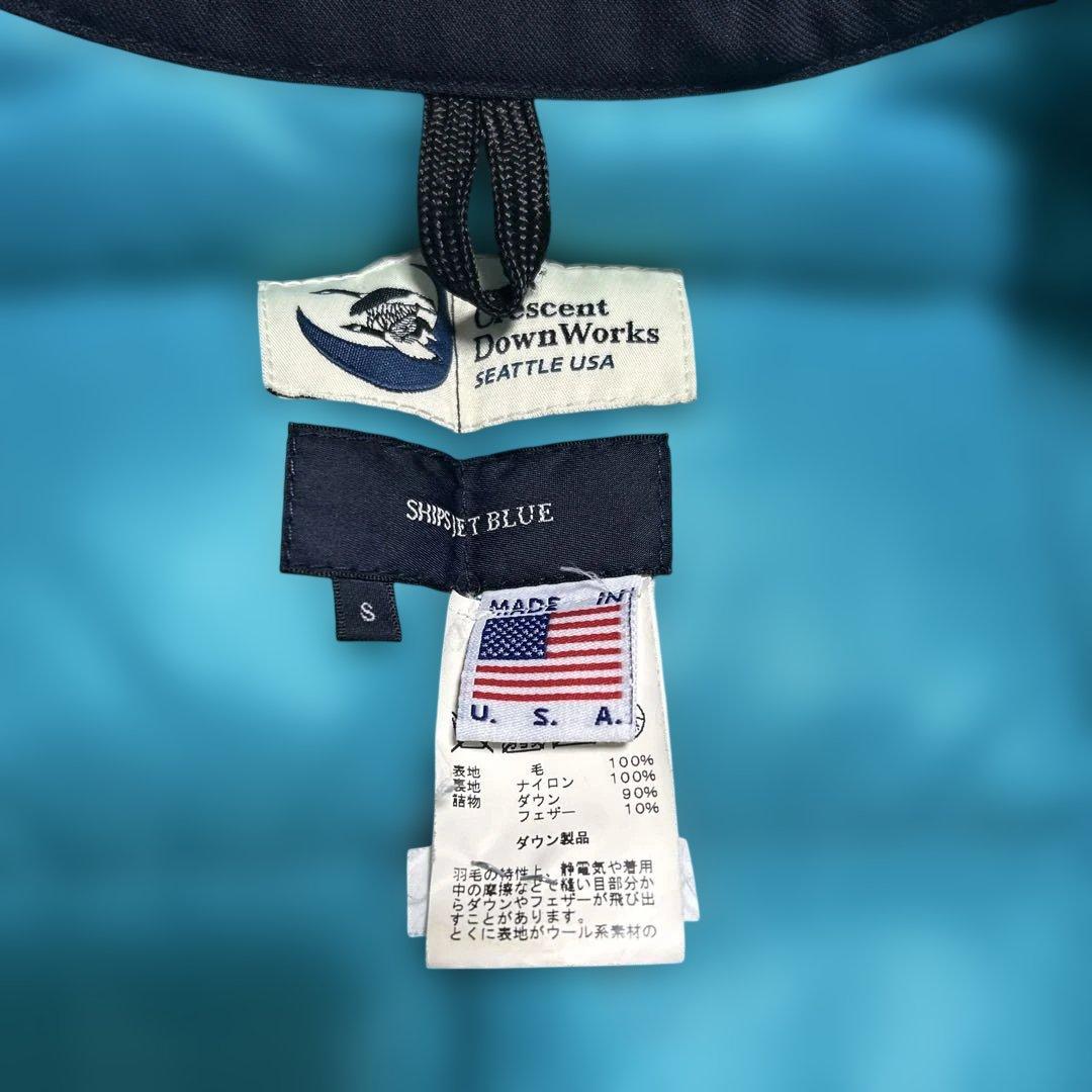 Crescent Down Works × SHIPS ダウンジャケット S