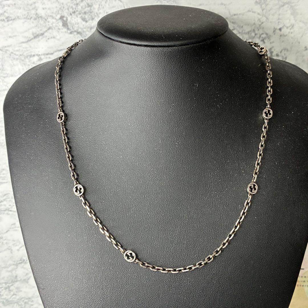 【美品✨】GUCCI ネックレス インターロッキングチェーン シルバー925