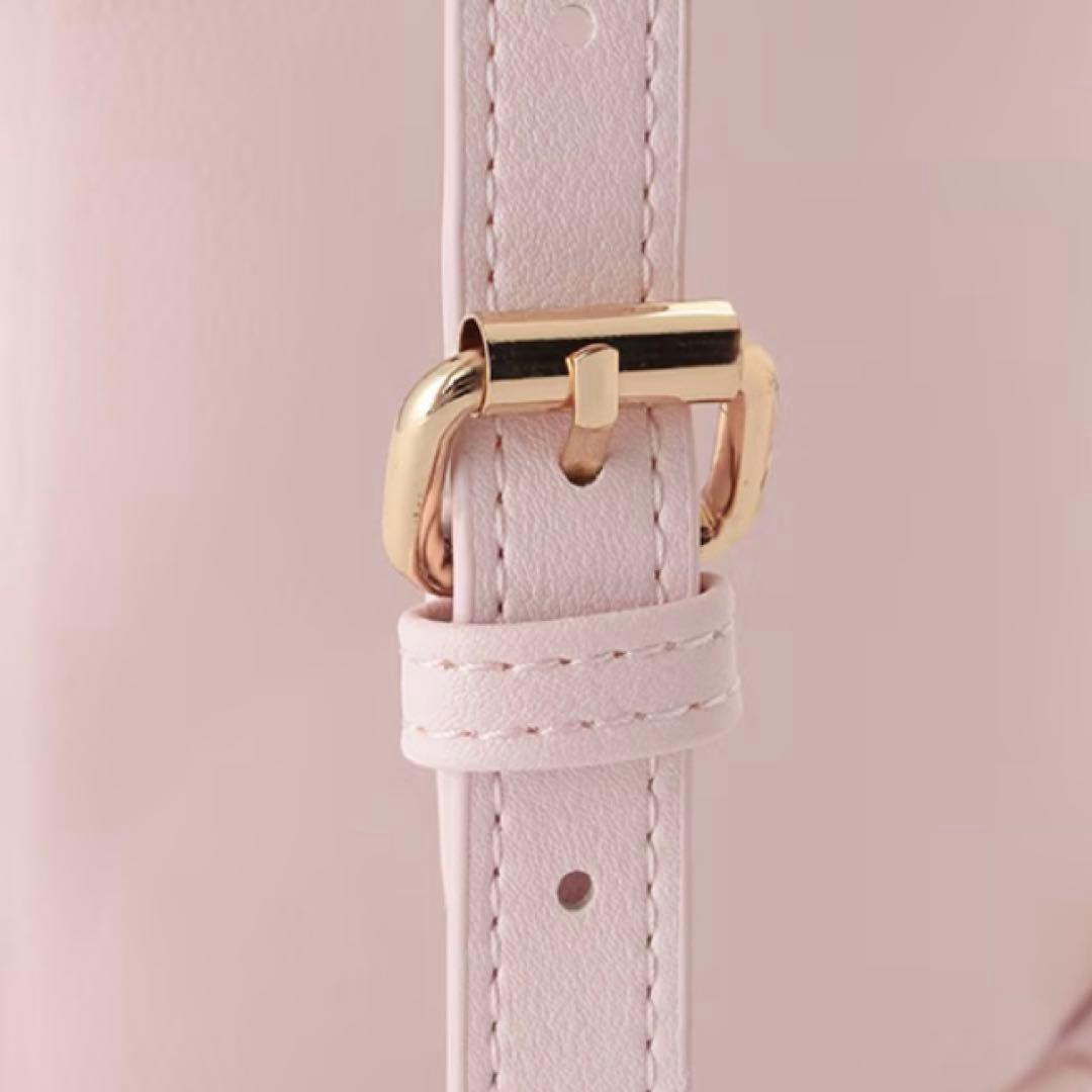 メゾピアノ モノグラム柄型押し　ミニリュック