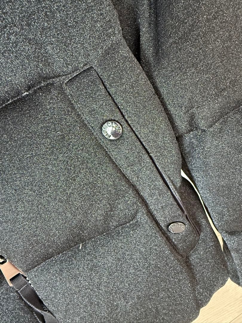 【希少】【極美品】MONCLER ブラック　ラメ　ダウンジャケット　0