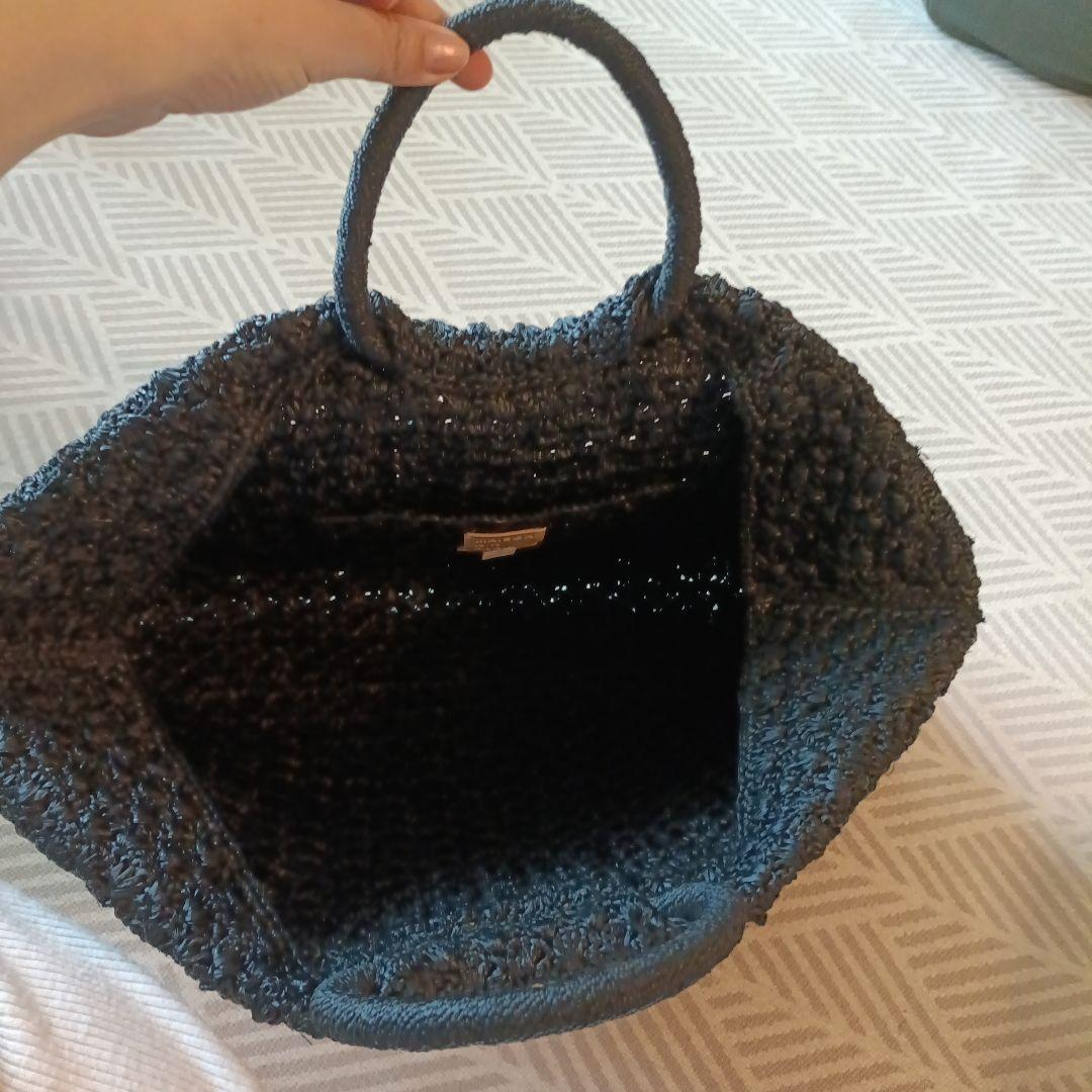 MAISON N.H ブラック かごバッグ