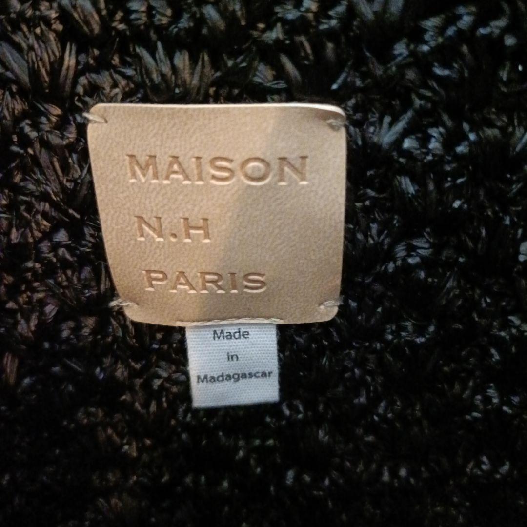 MAISON N.H ブラック かごバッグ