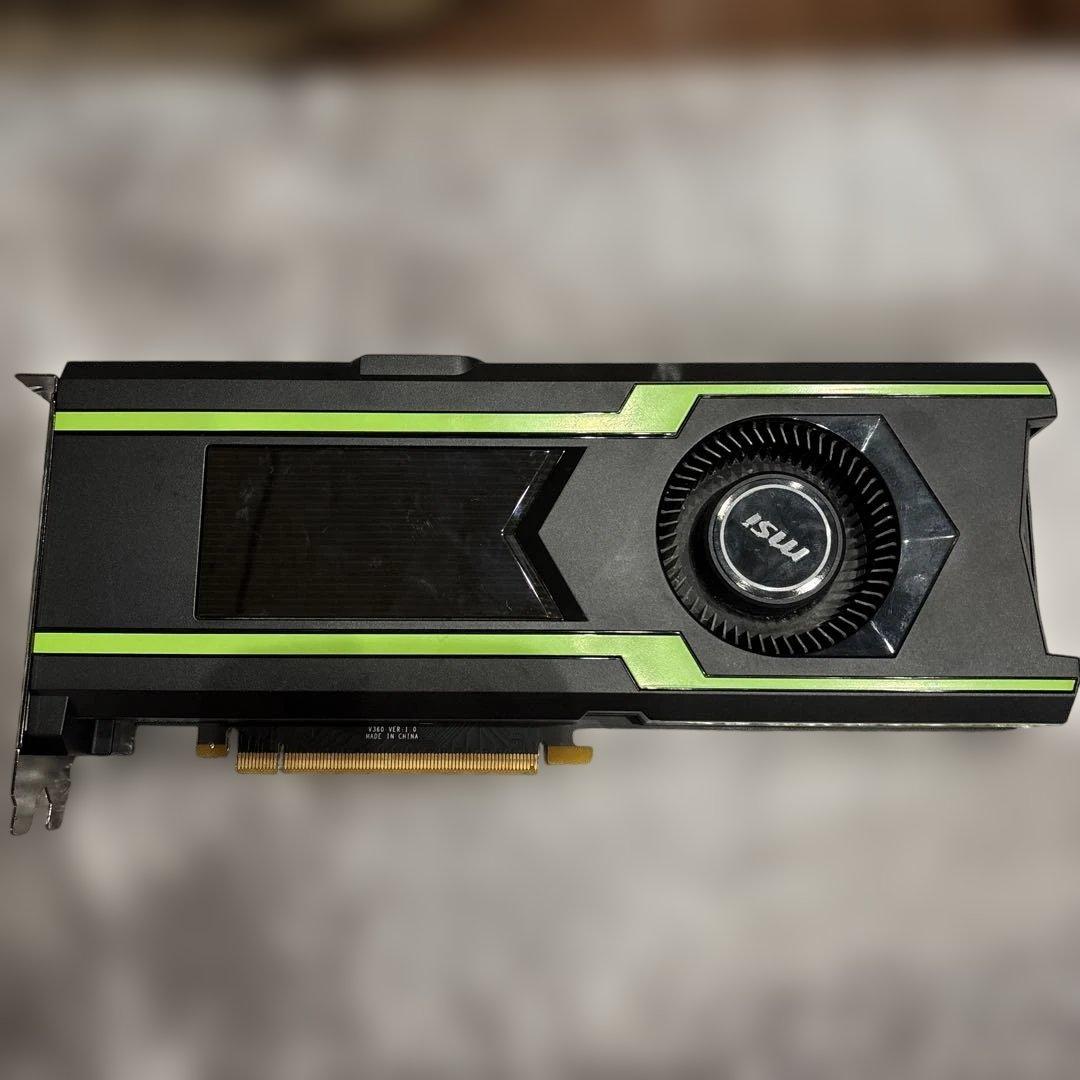 msi Geforce GTX 1080 ti AERO分解清掃稼働品