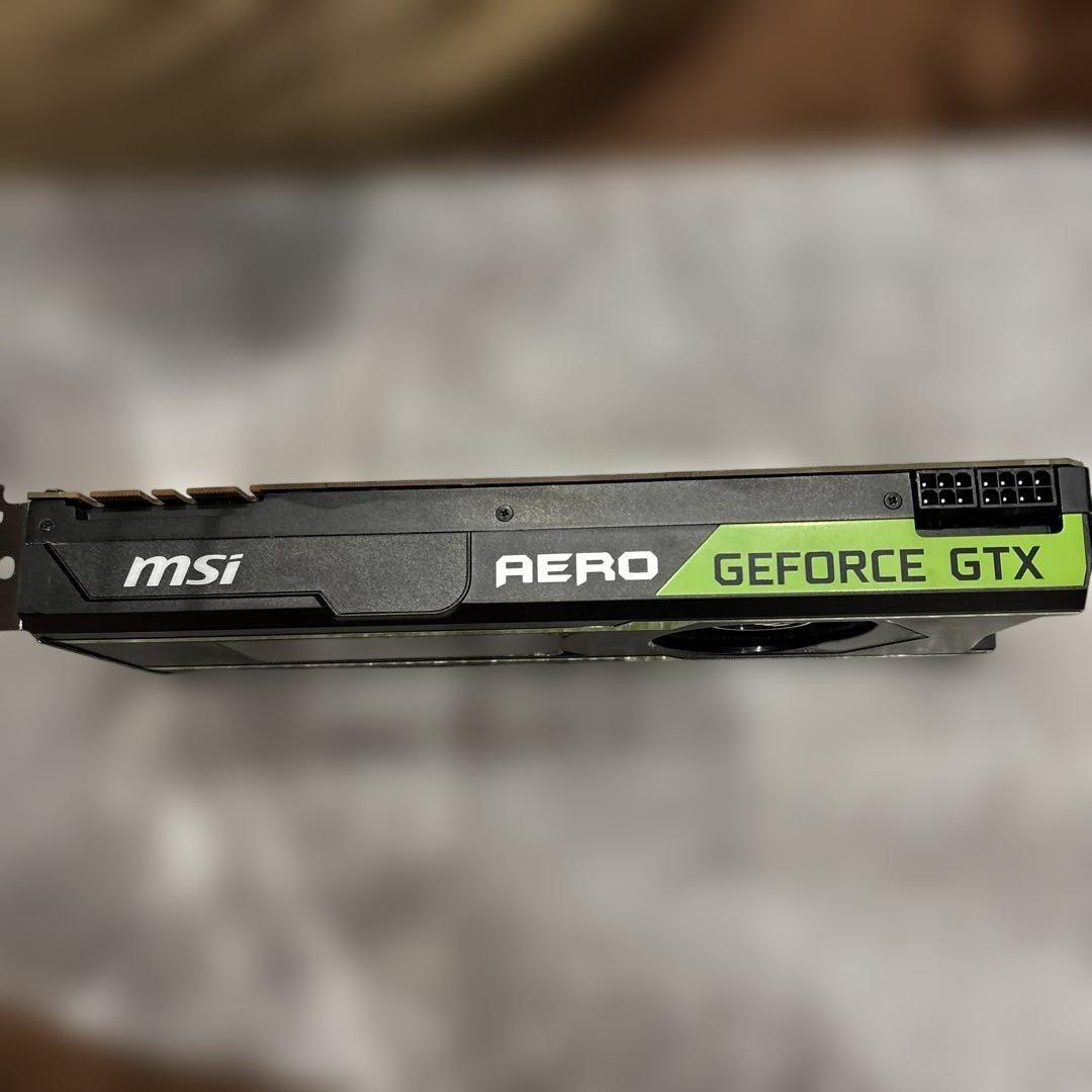 msi Geforce GTX 1080 ti AERO分解清掃稼働品