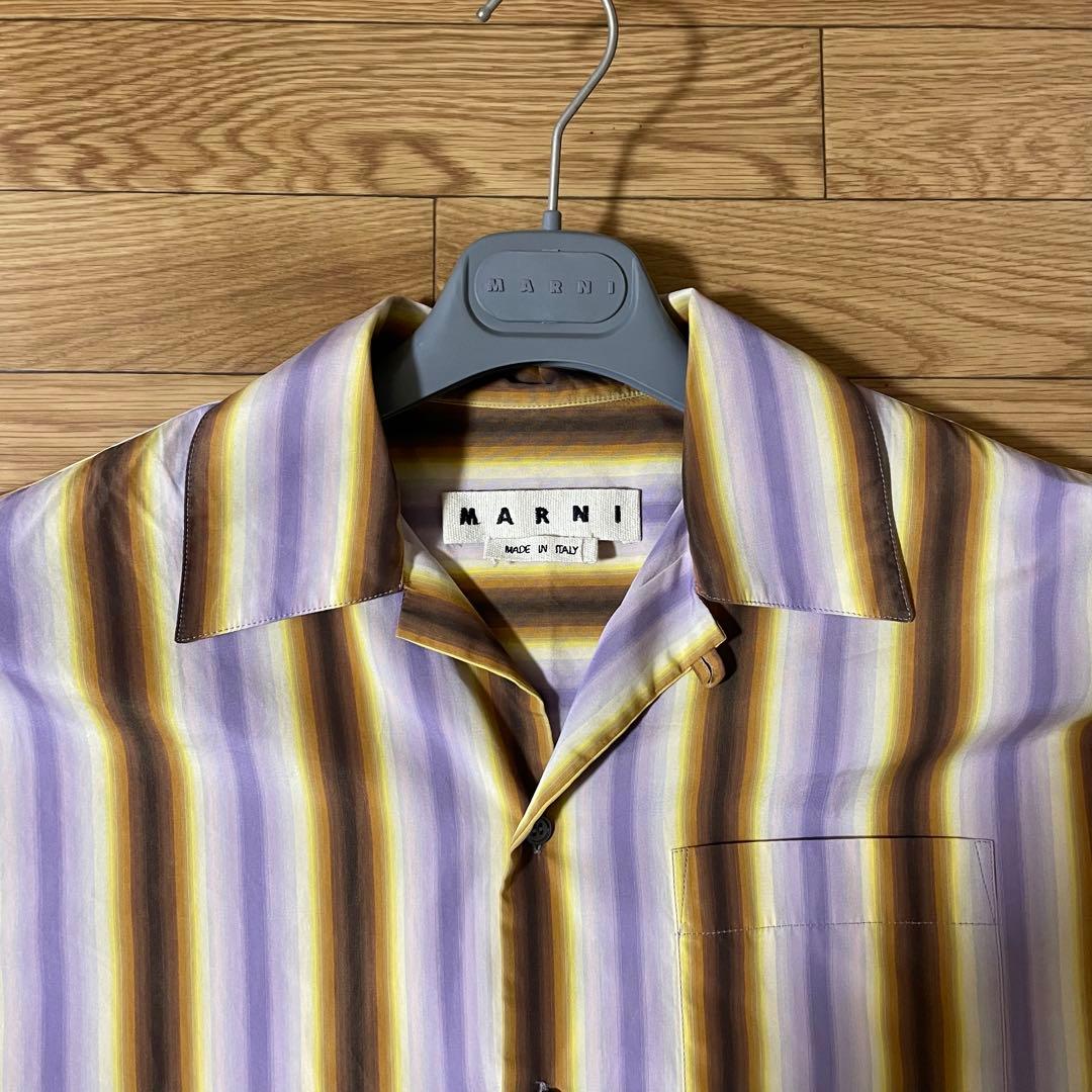 トップス MARNI 19ss MULTI COLOR OPEN COLLAR SHIRT