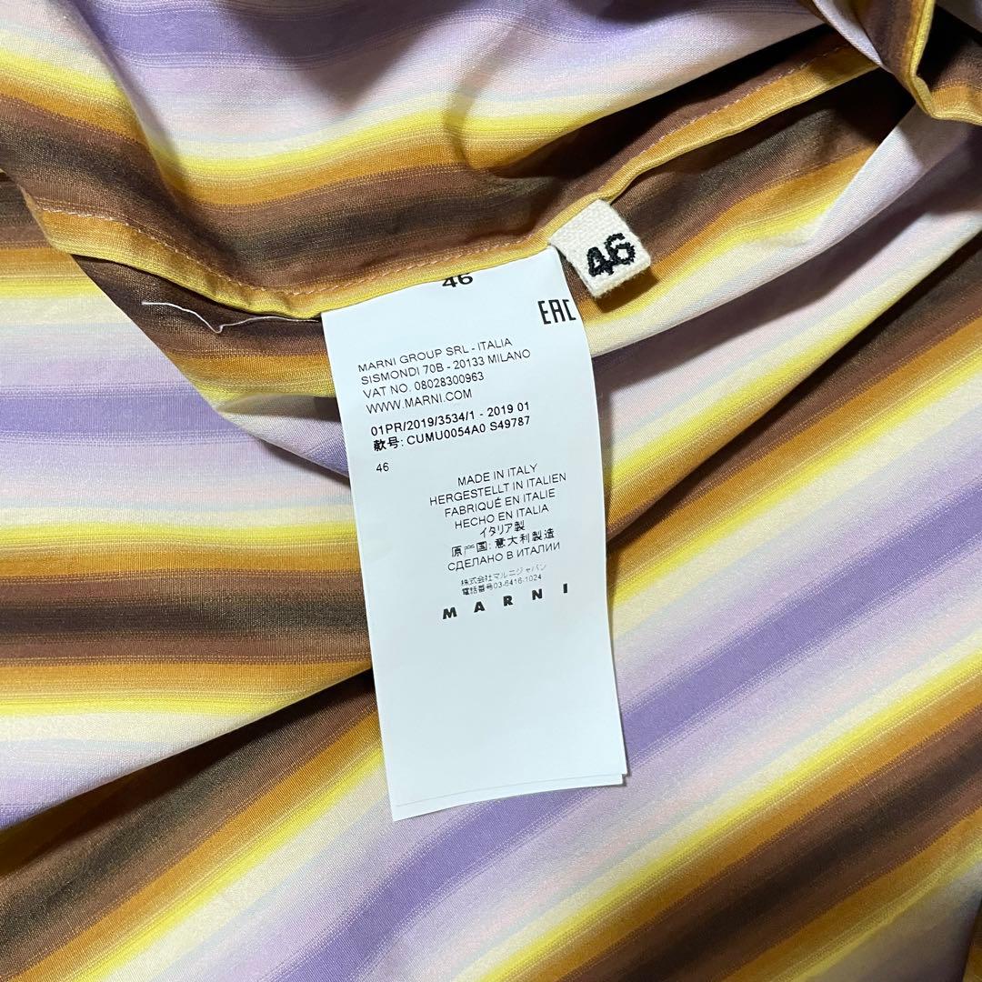 トップス MARNI 19ss MULTI COLOR OPEN COLLAR SHIRT