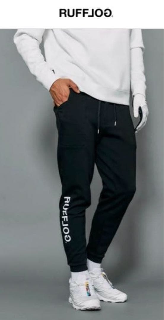 ラフロッグ RUFFLOG ゴルフ イージームーブ ジョガーパンツ ブラック M