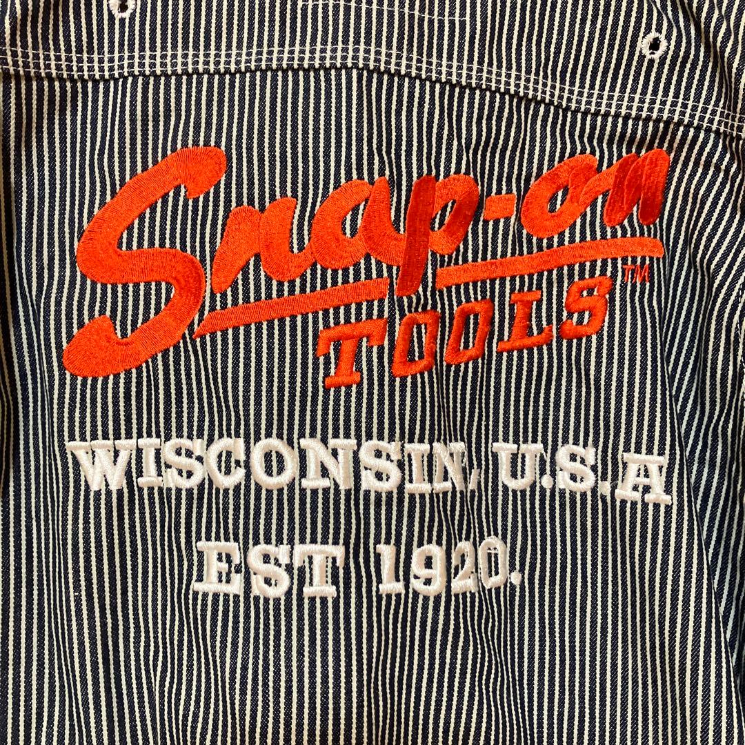 スナップオン　オールインワン試着のみ　ストライプ