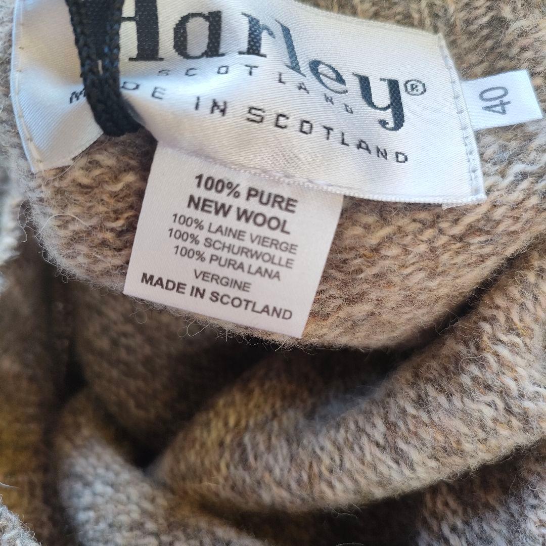 【新品未使用】HARLEY OF SCOTLAND タートルネックセーター40