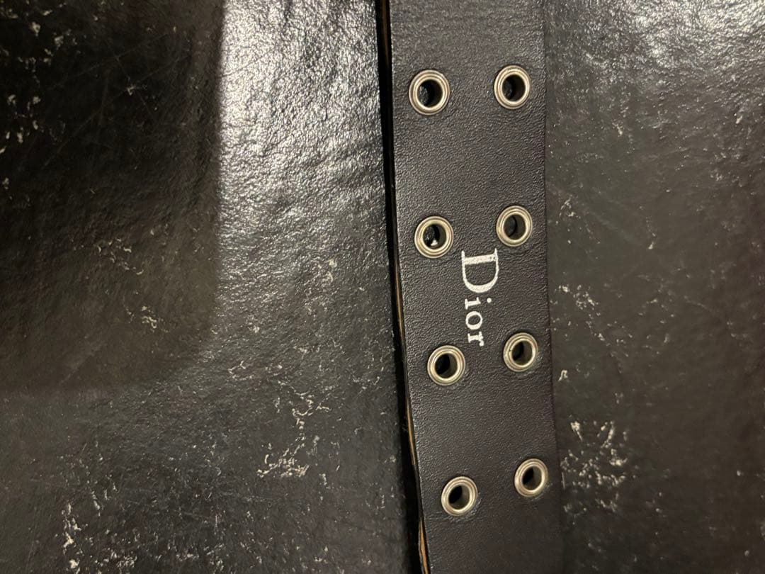 ディオールオム エディ 2003AW ラスター期 ハトメガチャベルト 75