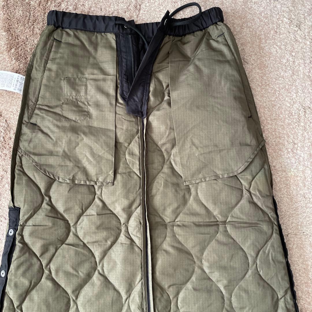 TAION/タイオン　MILTARY DOWN SK/ミリタリーダウンスカート黒