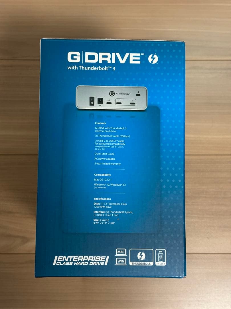 G-DRIVE 12TB Thunderbolt 3 外付けHDD
