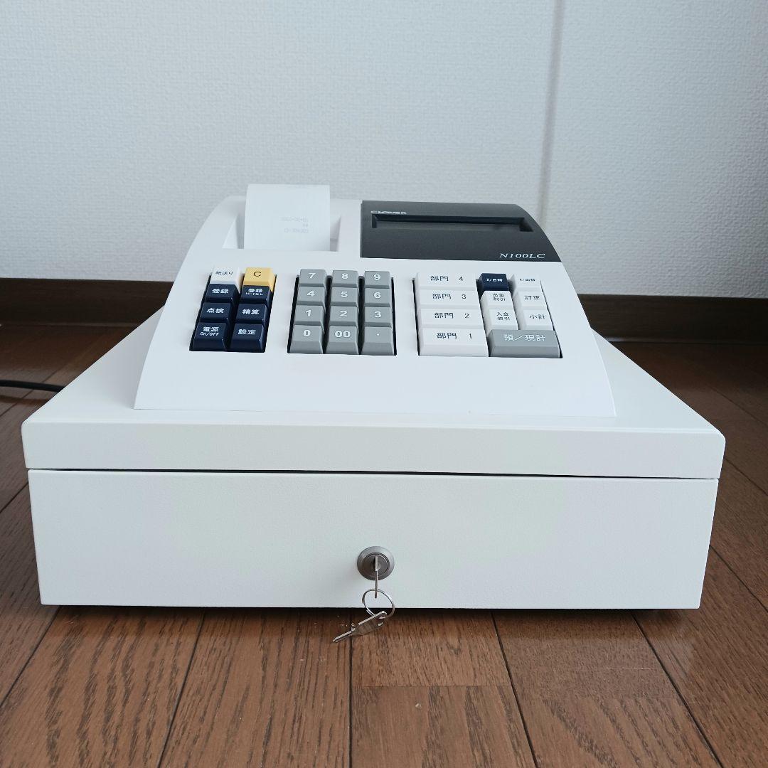 【極美品】CLOVER 電子レジスター N100LC レシートロール紙19ケ付き