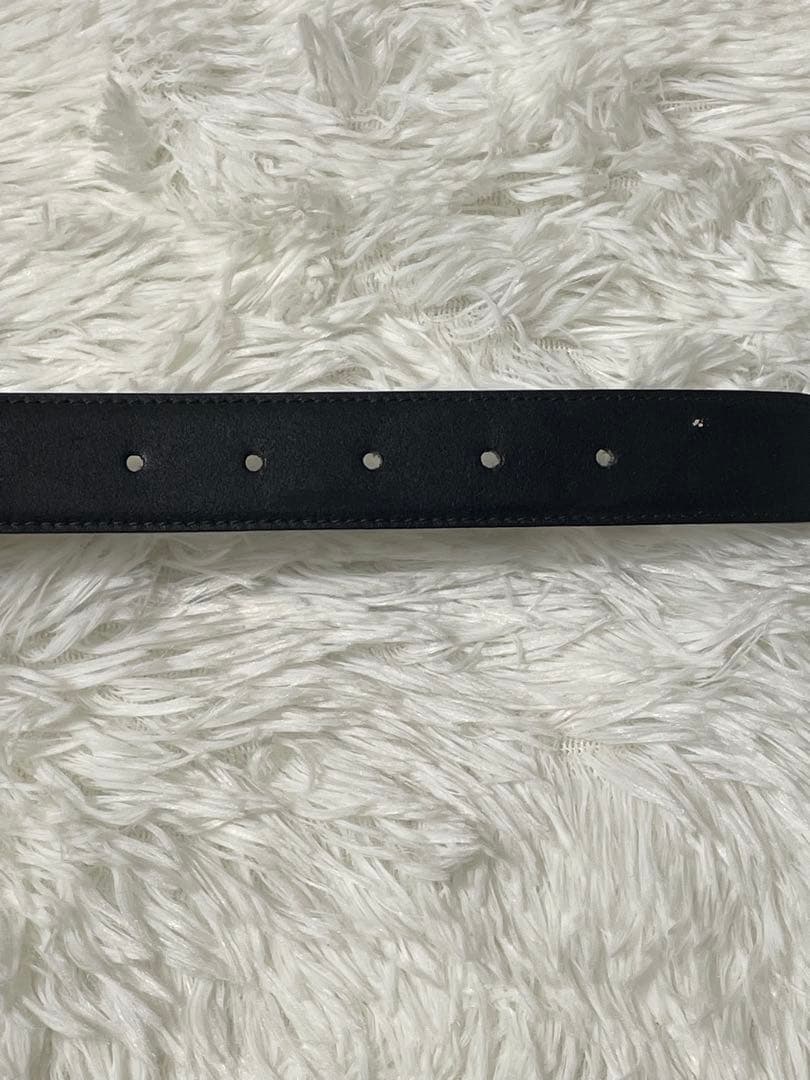 美品　CELINE セリーヌ ゴールドバックル 本革　レザーベルト ブラック