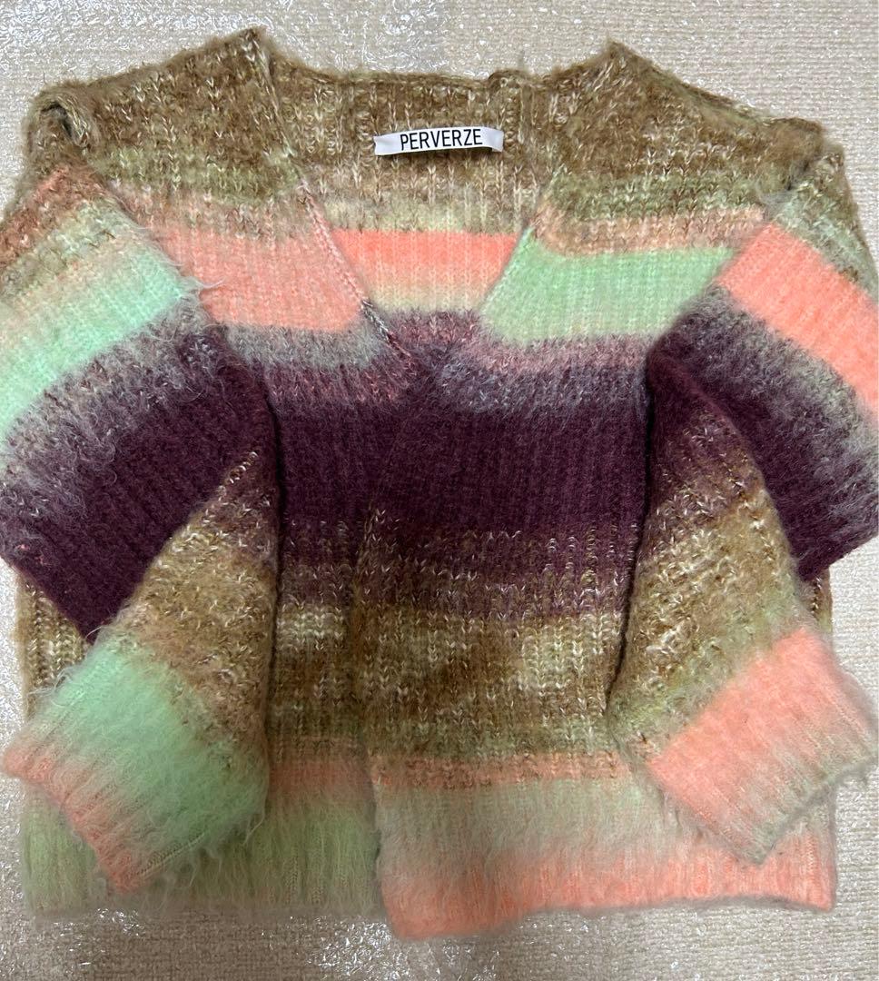 perverze パーバーズ　カーディガン　モヘア　ニット
