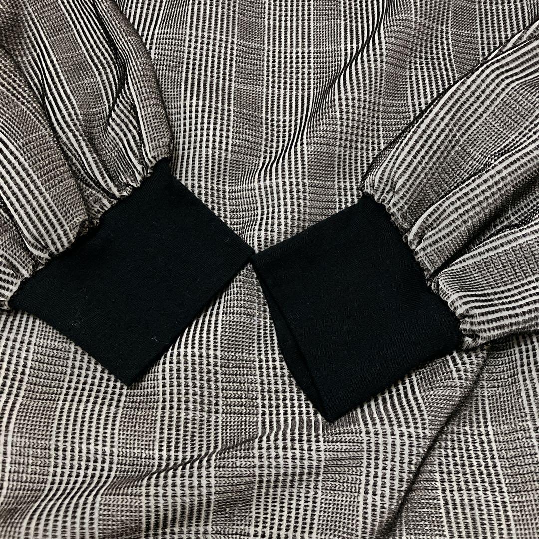 新品タグ付 今季 2025AW ビアズリー グレンチェックベルベットプルオーバー