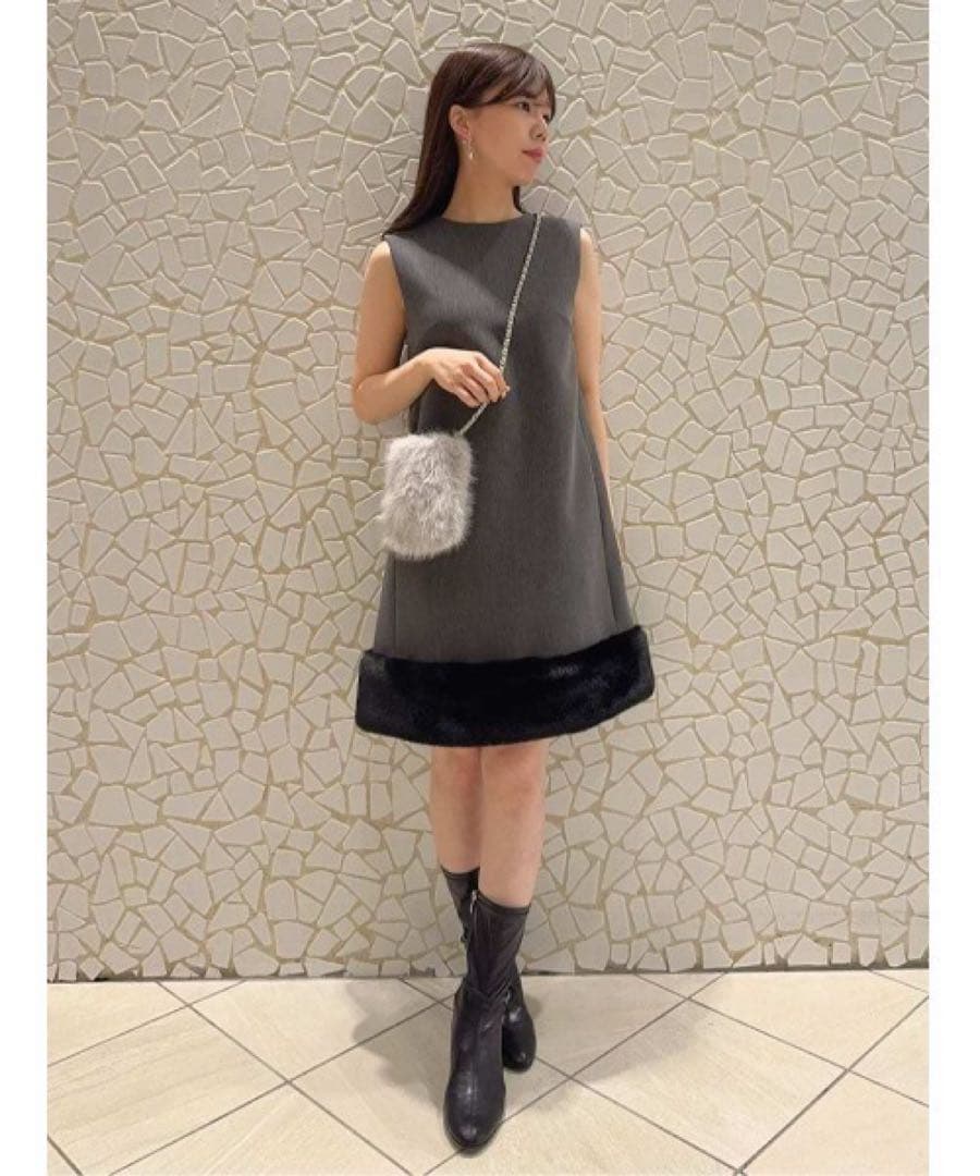 新品未使用　CELFORD 裾ファーミニワンピース　セルフォード