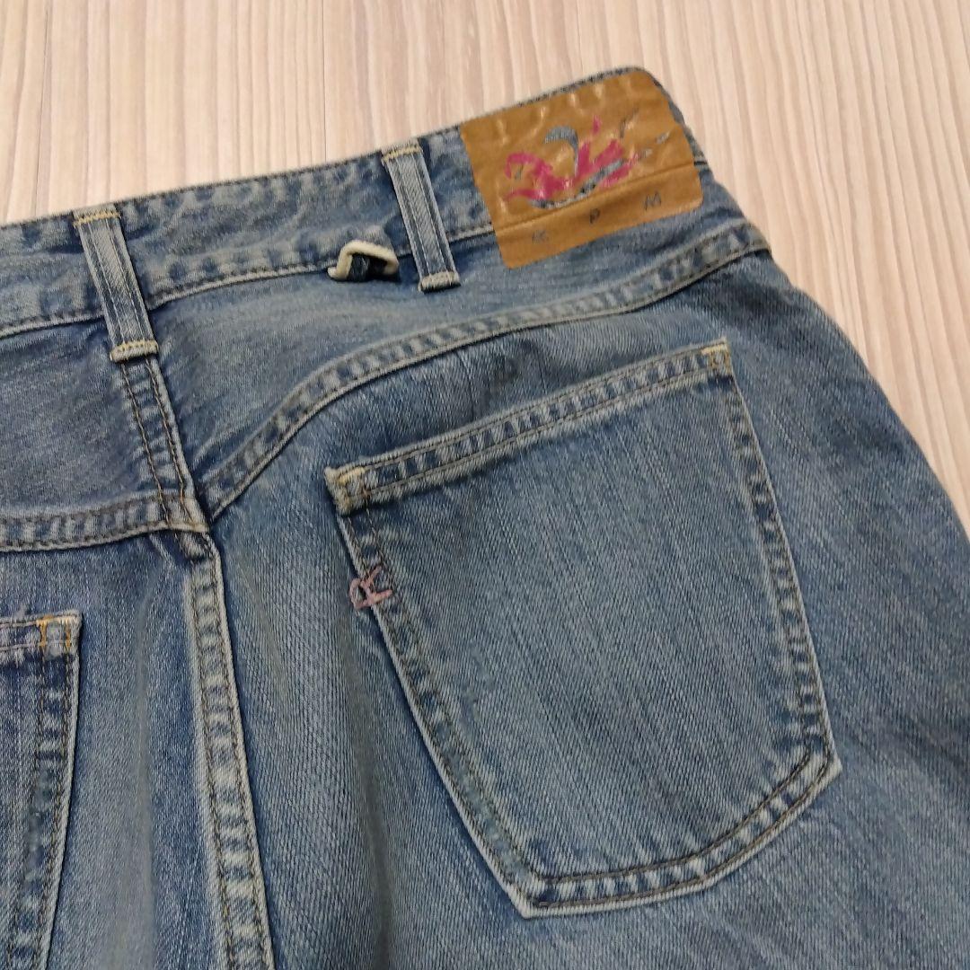 45R★ライ麦デニムのシャルロット5遖加工（フラワー・清）