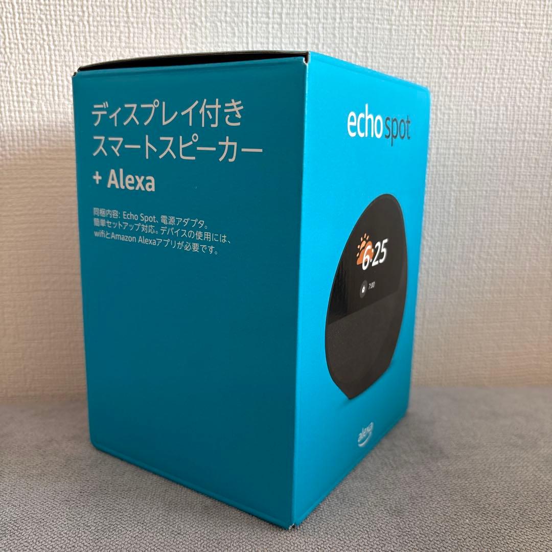 新品　Echo Spot ブラック