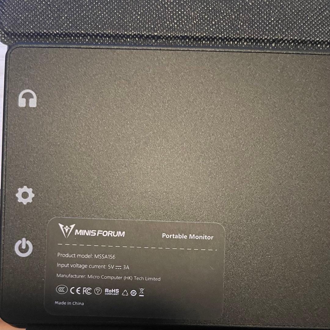 【美品】MINISFORUM 15.6インチ モバイルモニター MSSA156
